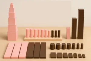 Guia Completo dos Materiais Sensoriais Rosa e Marrom para a Discriminação Visual de Crianças Pequenas