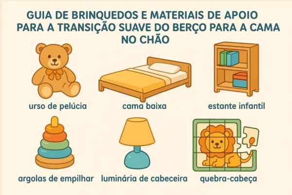 Guia de Brinquedos e Materiais de Apoio para a Transição Suave do Berço para a Cama no Chão