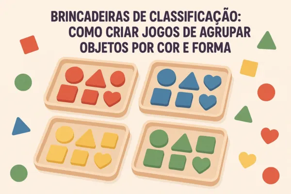 Brincadeiras de Classificação: Como Criar Jogos de Agrupar Objetos por Cor e Forma